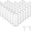 Dabacc 30 Pcs 2 oz Clear Plastic Empty Bottles with Flip Cap for Travel Size Liquids