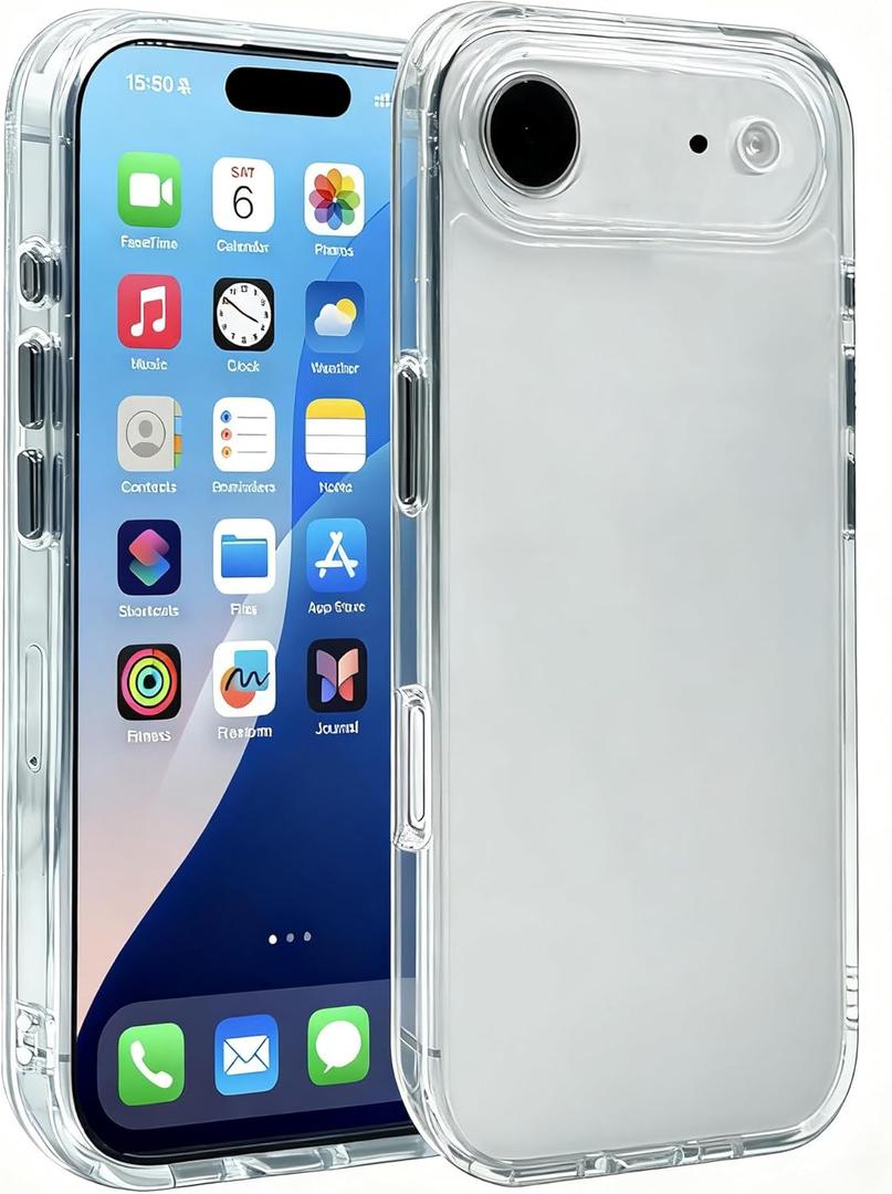 Matte Clear Case for iPhone 17 Air Case [Not Compatible with MagSafe] [Dropproof] [Shockproof] Slim & Non-Slip Protective Frost Matte Phone Cover for iPhone17 Air 6.6"