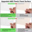 White ABS Plastic Sheet 16" x 20" x 1/4" Thick White Rigid Thermoplastic Sheet (Upgrade Surface) 6MM Flexible High Tensile Large ABS Moldable Plastic Panel for Crafts, DIY, Signs