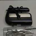 5-Speed Electric Hand Mixer, 800W Handheld Mixer with Turbo for Baking & Cooking, Kitchen Food Mixer with Storage Case & 5 Stainless Steel Attachments (2 Beaters, 2 Dough Hooks, 2 Whisks)-White