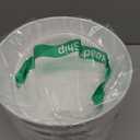 7 inch Plant Pots, 5 Pack Flower Pots with Drainage Holes and Saucers for Indoor Plants, Plastic Planters with Water Ripple for Small Garden House Plants, Nursery Pots for Succulent, White