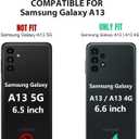 2 x for Galaxy A13 LTE 4G Case,(NOT for 5G) with Screen Protector,[Military Grade] 16ft. Drop Tested Cover with Magnetic Kickstand Car Mount Protective Case for Galaxy A13 4G, Blue
