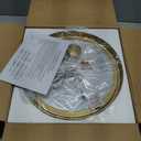 Flush Mount Ceiling Light with Water Ripple Glass Shade, Modern 2-Light Ceiling-Mount Light Fixtures for Bedroom Living Room Gold Metal Farmhous Ceiling Lamp for Lighting and Decoration