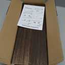 Dahey Mug Holder Wall Mounted Mug Rack with Hooks, Set of 2, Storage Rustic Floating Shelf Coffee Bar Accessories Wood Coffee Cup Hanger for Organizing Cooking Utensil Home Kitchen Decor, Brown