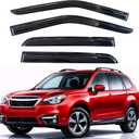 KPY Rain Guards Fit for 2014-2018 Subaru Forester, Out-Channel Window Visors Vent Wind Deflectors 4PC, Car Accessories for 14-18 Forester
