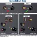 BESTTEN Keyed Alike Exterior Door Knob with Key Lock and Deadbolt, All Keyed Same, Matte Black Entry Door Knobs with Lock and Keys for Entrance and Front Door