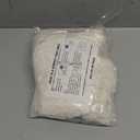 Unstuffed Pouf Ottoman Cover Handmade Footstool Ottoman Storage Solution Floor Pouf Footrest Cushion 20x12 Inches for Living Room Wedding Ivory