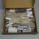 FOOING 8 Pack Firework Lights Led Copper Wire Star String Lights 8 Modes Battery Operated Fairy Lights with Remote,Wedding Decorative Hanging Light for Party Patio Garden Decoration