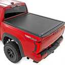 Rough Country Powered Retractable Bed Cover for Toyota Tundra (2022-2026) - Fits 5'7 Bed - Electric Aluminum Tonneau Cover with Key Fob Control