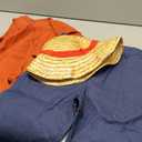 Luffy Cosplay Costume - Red Vest, Shorts, Hat & Rope - Anime Outfit for Men & Kids - Halloween Party & Cos Gifts M