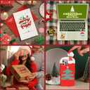 Christmas UV DTF Cup Wrap, 20 Sheets Merry Christmas UV DTF Cup Wraps for 16 oz Glass, Cute Joy to The World UVDTF Decals Transfer Stickers Waterproof Rub On Transfers for Crafting, Xmas Gift