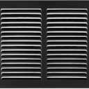 30"w X 8"h Steel Return Air Grilles - Sidewall and Ceiling - HVAC Duct Cover - Black [Outer Dimensions: 31.75"w X 9.75"h]