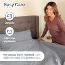 Full Size 4 Piece Sheet Set - Comfy Breathable & Cooling Sheets - Hotel Luxury Bed Sheets for Women and Men - Deep Pockets, Easy-Fit, Soft and Wrinkle Free Sheets - Steel Blue Oeko-Tex Bed Sheet Set