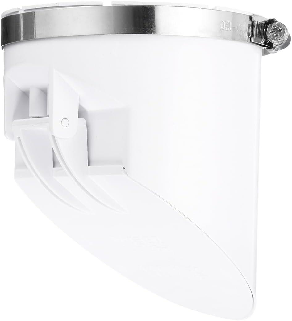 uxcell PVC Sewer Backflow Preventer, Anti-Odor Core for 110mm/4.3inch OD Horizontal Tube in Sewage Tanks, White