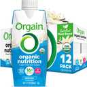 Orgain Organic Nutritional Vegan Protein Shake, Vanilla Bean - 16g Plant Based Protein, Meal Replacement, 21 Vitamins & Minerals, Fruits & Vegetables, Gluten Free, Non-GMO, 11 Fl Oz (Pack of 12) (EXP 08/30/26)