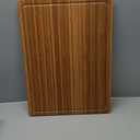 XL Cutting Board for Kitchen, 20x15" Extra Large, 1" Thick Bamboo Wood Butcher Chopping Block, Cheese Board, Durable Reversible with Juice Grooves and Handles (Brown)