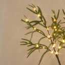 Hairui Lighted Christmas Norfolk Pine Tree 416 LED Fairy Lights 6FT Plug in, Faux Pine Tree Lights for Indoor Outdoor Home Holiday Decoration