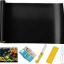 Black Aquarium Background Film, 39 x 19.7in, Static Cling Fish Tank