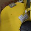 Mambobaby Float Add Tail Baby Swim Float with Canopy, Non-Inflatable Solid Baby Float, Upgrade Soft Waterproof Skin-Friendly Leather Material Infant Swim Float (Special Edition Yellow)