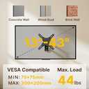 monTEK Full Motion TV Wall Mount Bracket for Most 13-43 Inch LED LCD Flat Screen TVs & Monitors, Swivel Tilt Extension Rotation with Articulating Arms, TV Mount Max VESA 200x200mm, up to 44lbs