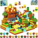 Magnetic Blocks, Magnetic Tiles Building Blocks, Magnet Cubes STEM Sensory Game Toys Christmas Birthday Gifts for Kids Boys Girls Age 3+ (Forest)