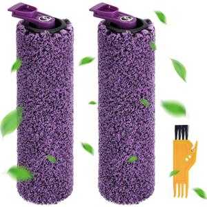 2-Pack Brush Roll Replacement for Shark SD200 SD201 SD201C SD201Q SD205 Steam Pickup 3-in-1 Steam Mop - Anti Hair Wrap Roller - Pet Hair & Long Hair Solution