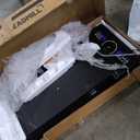 Walking Pad Treadmill with 12% 9-Level Auto Incline, 450 lbs Capacity RGB LED Screen, Bluetooth Speaker Under Desk Treadmill, Compact Treadmills for Home Hiking (Black)