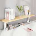 Clamp on Desk Shelf, Desktop Shelf Organizer Space Saving Desk Storage Rack for Office Study Home Dorm No Drill (39.3 x 7.8 in)