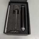 Maestri House Rechargeable Milk Frother with Stepless Speed Control, LunaFro Max Handheld Electric Foam Maker Waterproof Drink Mixer Foamer with Stand & Detachable Whisks for Lattes, Cappuccino (Black)