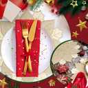 Christmas Placemats Set of 6 Christmas Decorations Indoor Round Placemats for Winter Holiday Party Kitchen Dinning Decorations