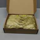 Soulchen 12 Pcs Large Christmas Bows with Garland Twist Ties Decorative 26 Inch Glitter Twist Tie Bows for Christmas Tree Wreath Garland Railings Wrapping Indoor Outdoor Holiday Party Supplies(Gold)