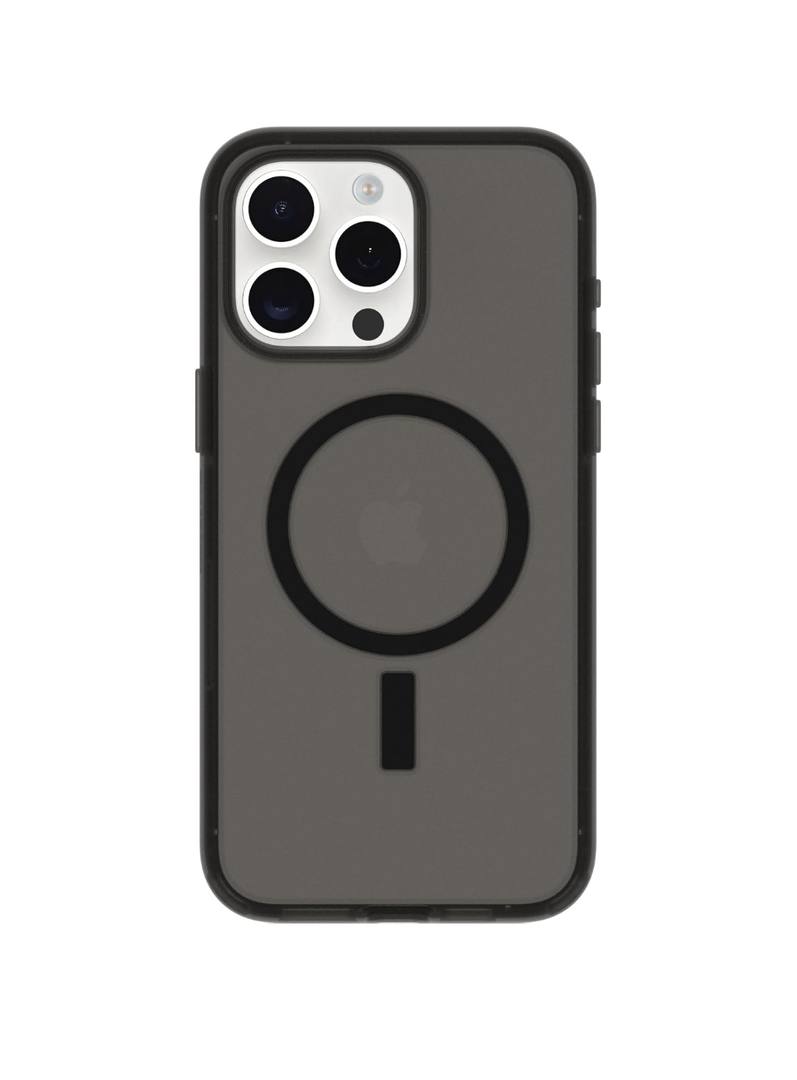 OtterBox Symmetry Series Soft Touch for MagSafe for iPhone 14 6.1 - Dark Echo (Black), Sleek Rubber Design, Smooth Finish, Camera Bumpers, and Protective Screen Lip