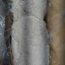 Cozy Bliss Deluxe Sheared Rabbit Faux Fur Throw Blanket, Soft Fuzzy High-Low Sculpted Plush Blanket for Couch, Cozy Home Accent, All Season Use, Beige 50"x60"