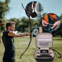 Carrying Case for Garmin Xero C1 Pro Chronograph Ballistic Range Shooting, Custom-Insert Storage Holder with Mesh Pocket for USB Cable, Charging Adapter (Brown)