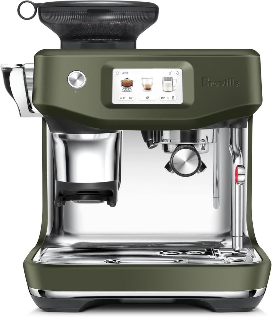 Breville Barista Touch Impress Espresso Machine BES881OLT, Olive Tapenade