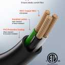 VEVOR 50 Amp Generator Extension Cord, 50FT, NEMA 6-50P to 6-50R SWT 6AWG | 250V 12500W Heavy Duty Power Cable, Welder Extension Cord, with Storage Bag, ETL Listed