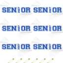 6pcs White Senior 2027 Sashes with Royal Blue Glitter Printing Letters2027 Graduation Celebrations Sashes, Class of 2027 Sash for Graduation Party, Senior Cheer Sasesh, Class Competition Sash