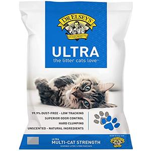 Dr. Elsey's Ultra UnScented Clumping Clay Cat Litter 40 lb. Bag Dr. Elsey's Ultra UnScented Clumping Clay Cat Litter 40 lb. Bag