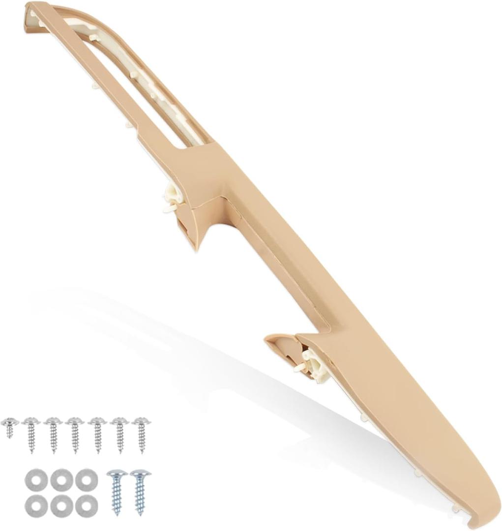 80995 Front Driver Side Armrest Replacement Kits with Door Release Handle Above armrest Compatible with 2010-2013 Silverado Sierra 1500 2500 Tahoe Yukon (Tan, Front Left)