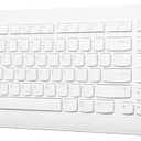 Lenovo 510 Wireless Combo with 2.4 GHz USB Receiver, Slim Full Size Keyboard, Full Number Pad, 1200 DPI Optical Mouse, Left or Right Hand, GX30W75336, White