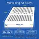 Nordic Pure 16x20x5 (Actual Size: 15 7/8 x 19 5/8 x 4 3/8) Honeywell/Lennox Replacement MERV 12 Air Filter 1 Pack