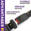 Golf Cart Seat Belt kit with Bracket Fit Front Rear, Universal Retractable Seat Belts for 4 Passanger (2+2) Yamaha EZGO Club Car, Upgraded SeatBelts Golf Cart Accessories for TXT RXV Club Car DS