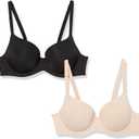 Amazon Essentials Womens Full Cover Microfiber Bra with Underwire and Support (36D, Blush)