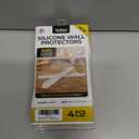 2 x 4 Clear Silicone Wall Protector Strips  Self-Adhesive Door Slam Stoppers & Noise Dampening Bumpers for Cabinets, Car, Toilet Lids, Drawers, Shower  5.5" x 0.7" x 0.2" by Vellax