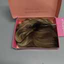 Ms Taj Blonde Hair Topper for Women, 6.5''x6.5'' Toppers Lightweight Wiglet for Thinning Hair 16 Inch Synthetic Wavy Hairpiece Comfortable to Wear(Ash Blonde Balayage with Dark Roots)