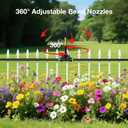 MIXC 100Ft 1/4" Drip Irrigation System,2026-Upgrade Garden Irrigation Kit with 16pcs Adjustable Copper Nozzles,Atomizing Watering System for Outdoor Plants,Raised Bed,Yard,Potted Plant,Lawn