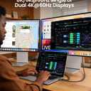 Fitee USB4 Cable for Thunderbolt 4 Cable [2 Pack 5FT], 40Gbps Data Sync, 8K/6K60Hz, 4K144Hz, PD3.1 240W Charging, USB C Thunderbolt Cable for Mac mini, MacBook Pro, PSSD, Display, Docking, Monitor
