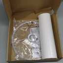 White Linen Tall Drum Lampshade, 11" Top x 11" Bottom x 12" High Lamp Shade, Lamp Shade Replacement for Table and Floor Lamps, Pendant LightHandcrafted LampshadeEasy Assembly