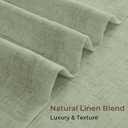 CAPALOCA Pinch Pleated Curtains Blackout, Linen Blackout Curtains 90 inches Long 2 Panels Set for Bedroom, Thermal Insulated Pinch Pleated Drapes for Living Room, 40"W x 90"L (Pack of 2), Light Sage