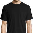 Hanes Mens Workwear Short Sleeve Tee (2-Pack) (3X-Large, Black)